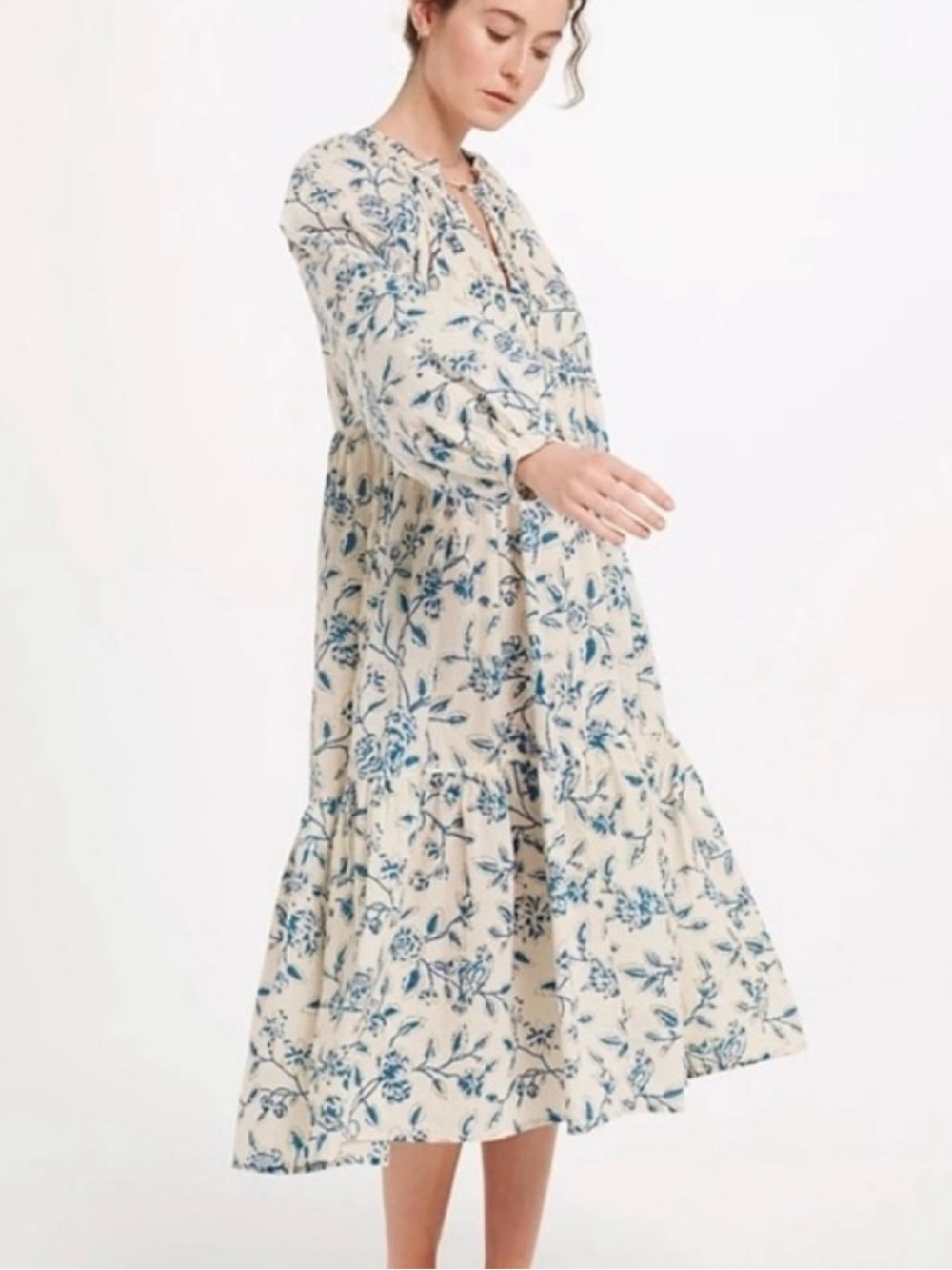 Matta NY Jaya Birdsong Dress Milk XS